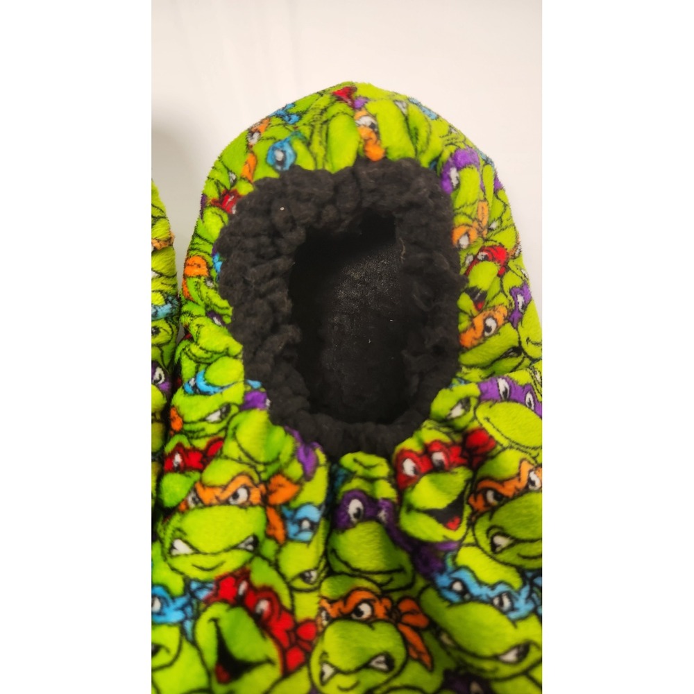 Nickelodeon TMNT Teenage Mutant Ninja Turtles‎ Mens 10/12 Slipper Socks Fleece L - Picture 6 of 7